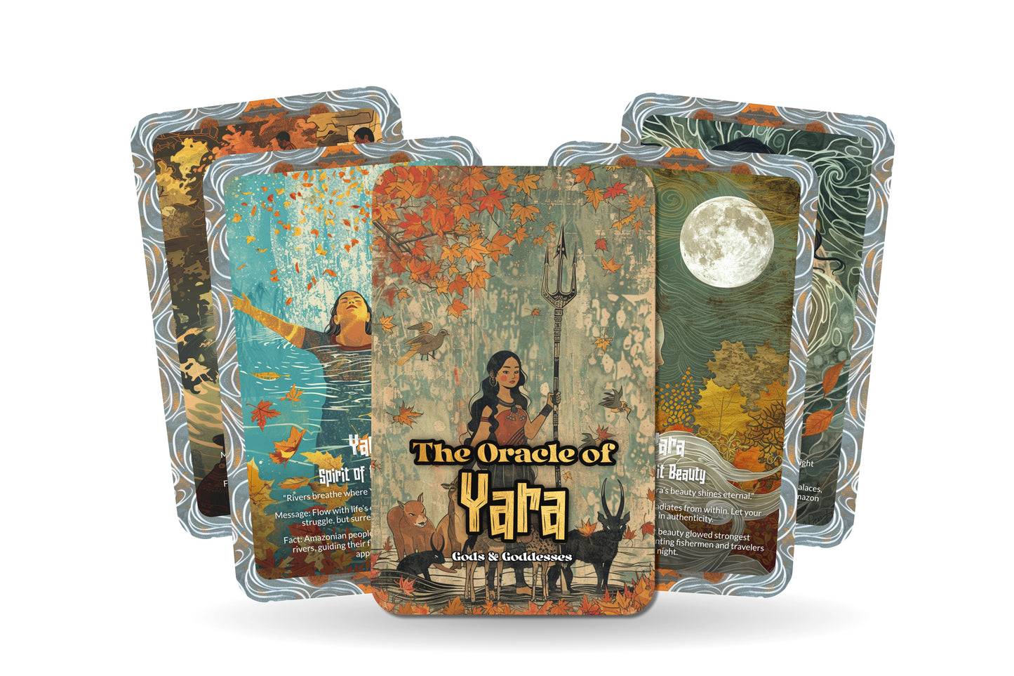 The Oracle of Yara – A River Goddess Oracle Deck – 22 Oracle Cards – Enchantress of Waters & Songs
