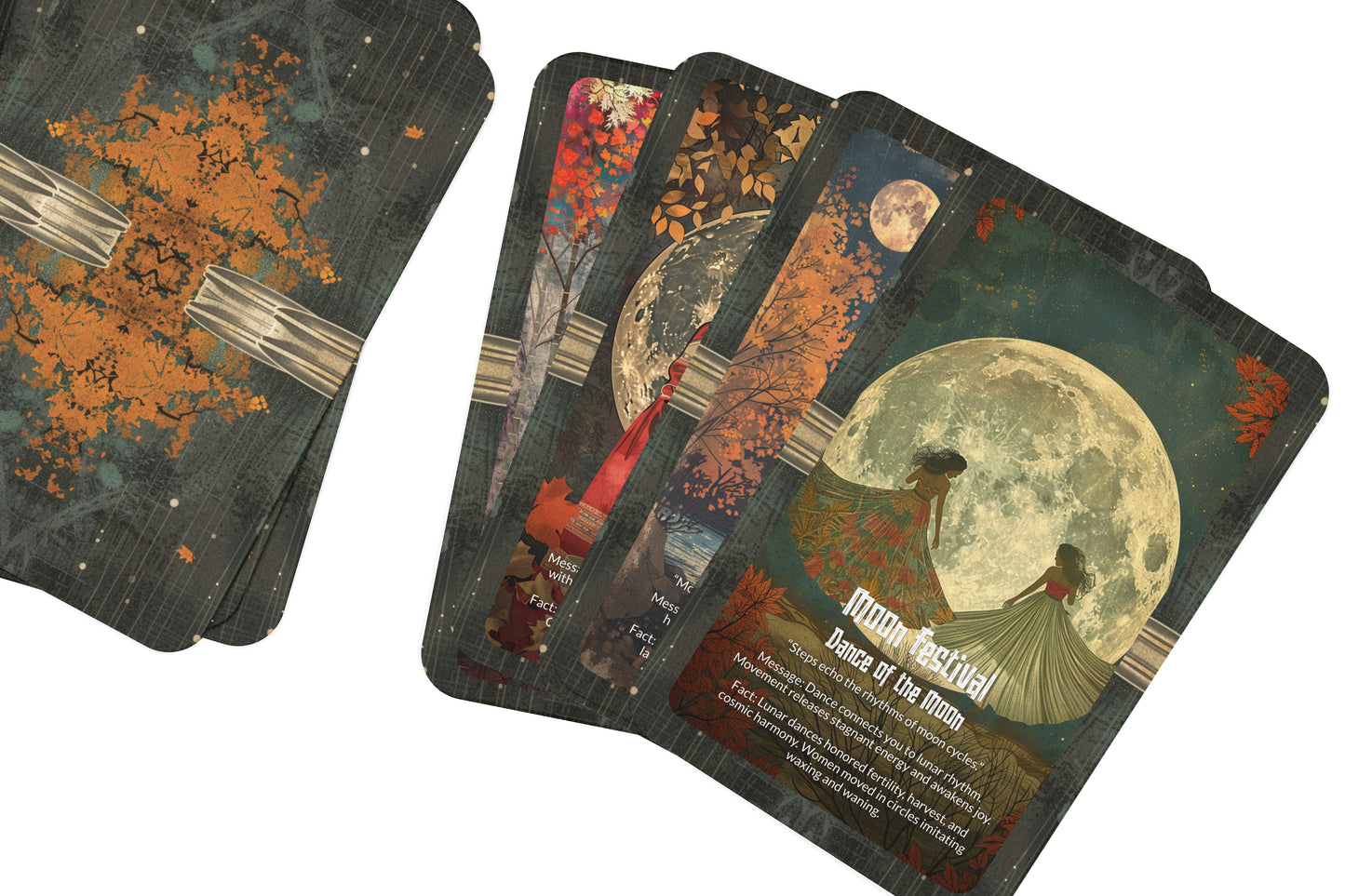 The Oracle of the Moon Festival – A Lunar Celebration Oracle Deck – 22 Oracle Cards – Spirit of Night Rituals