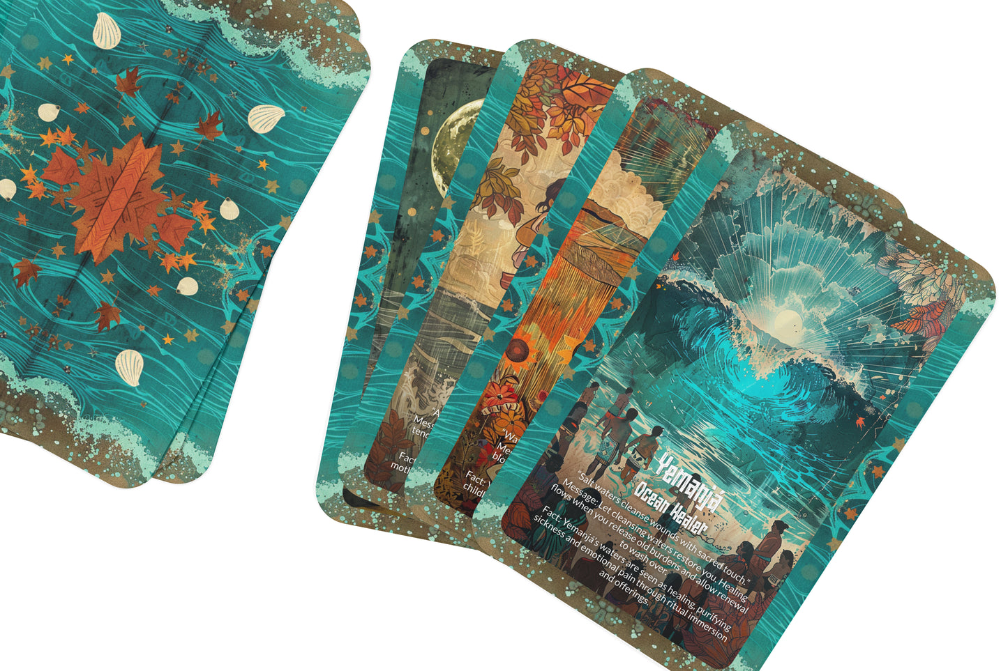 The Oracle of Yemanjá – An Ocean Goddess Oracle Deck – 22 Oracle Cards – Mother of Waters & Fertility