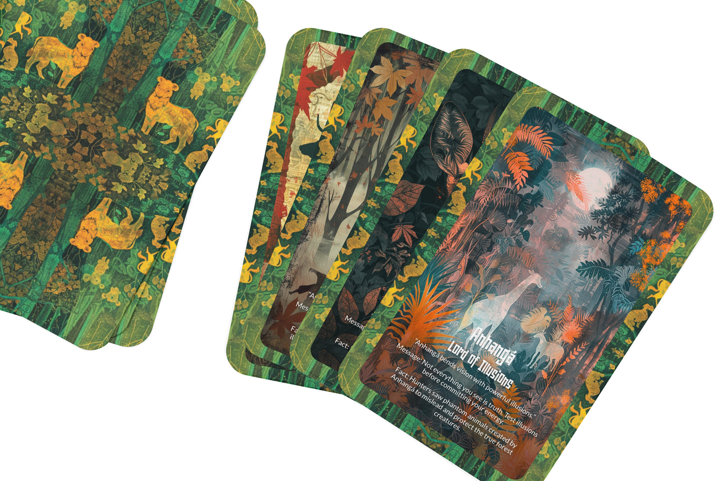 The Oracle of Anhangá – A Forest Spirit Oracle Deck – 22 Oracle Cards – Phantom Guardian of the Wild