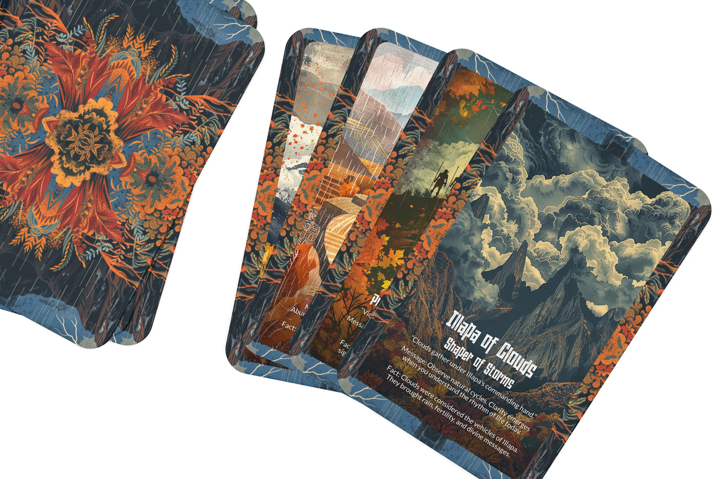 The Oracle of Illapa – A Thunder God Oracle Deck – 22 Oracle Cards – Lord of Rain & Lightning
