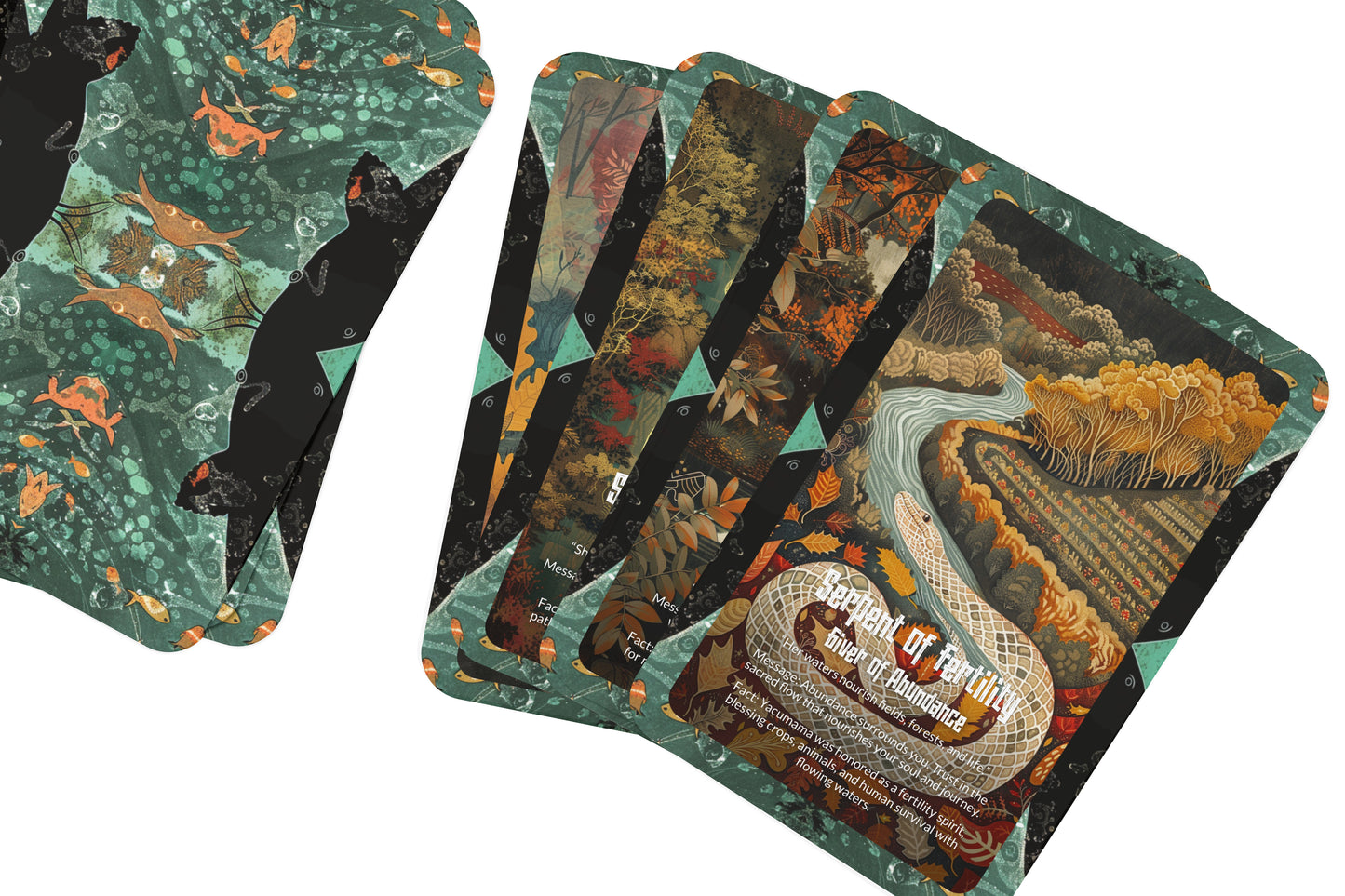 The Oracle of Yacumama – A Water Serpent Oracle Deck – 22 Oracle Cards – Guardian of Rivers & Depths