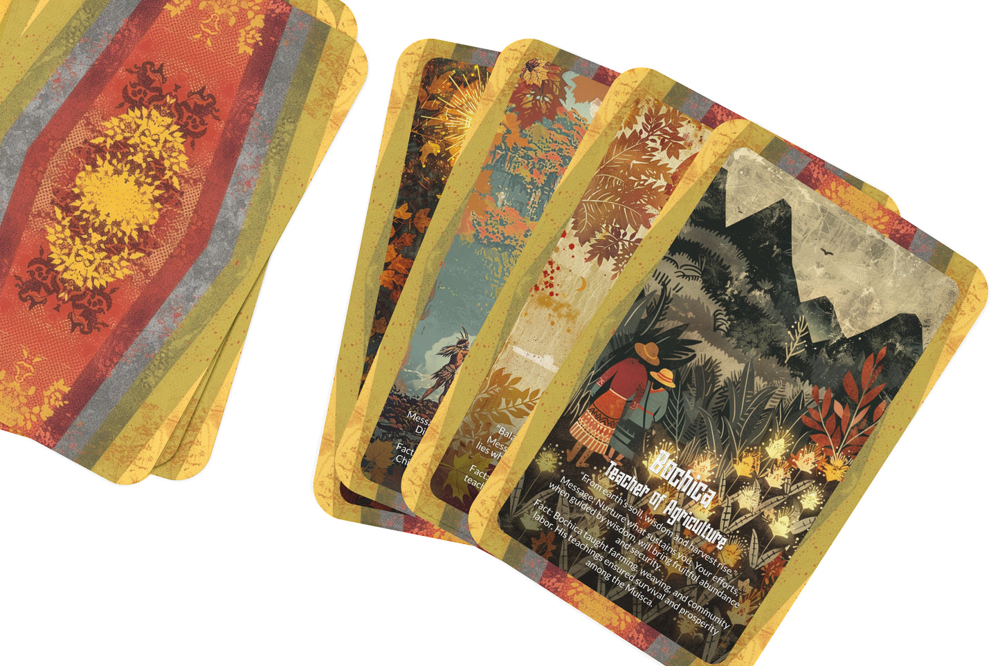 The Oracle of Bochica – A Teacher God Oracle Deck – 22 Oracle Cards – Bringer of Light & Law