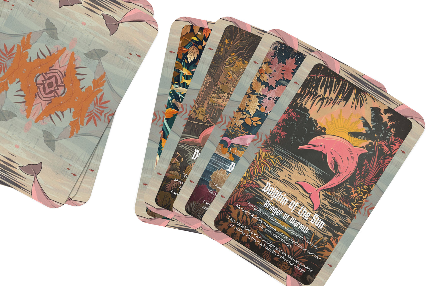 The Oracle of the Pink Dolphin – A River Spirit Oracle Deck – 22 Oracle Cards – Enchanter of Amazonian Waters
