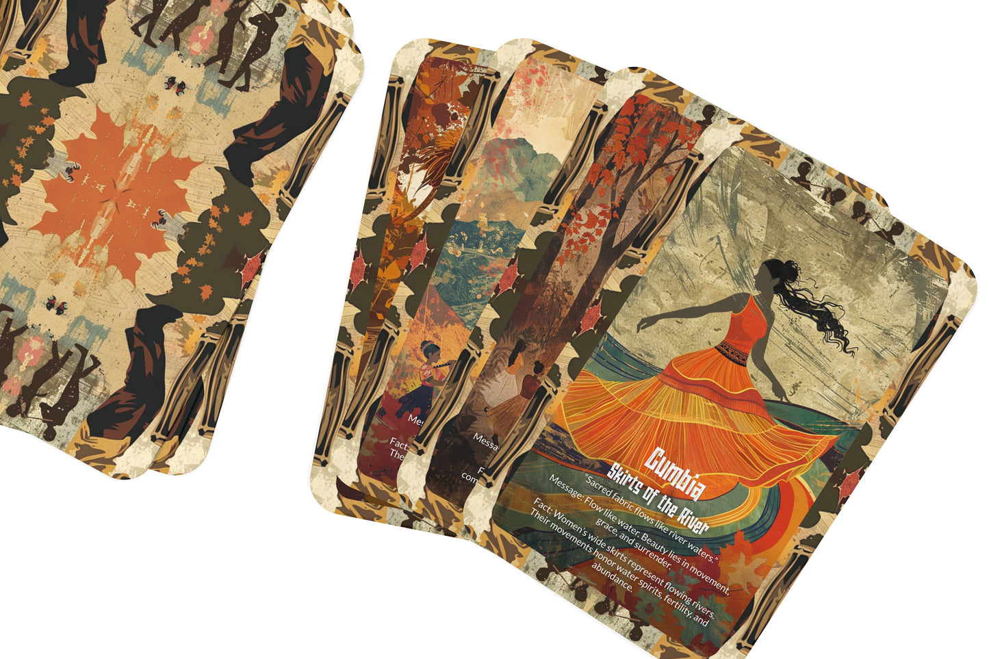 The Oracle of Cumbia – A Dance of Spirit Oracle Deck – 22 Oracle Cards – Music of the People’s Soul