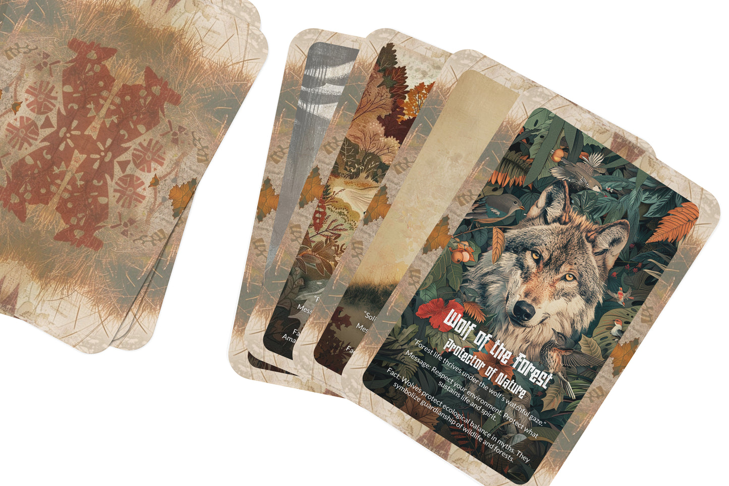 The Oracle of the Maned Wolf – A Sacred Wanderer Oracle Deck – 22 Oracle Cards – Keeper of the Grasslands