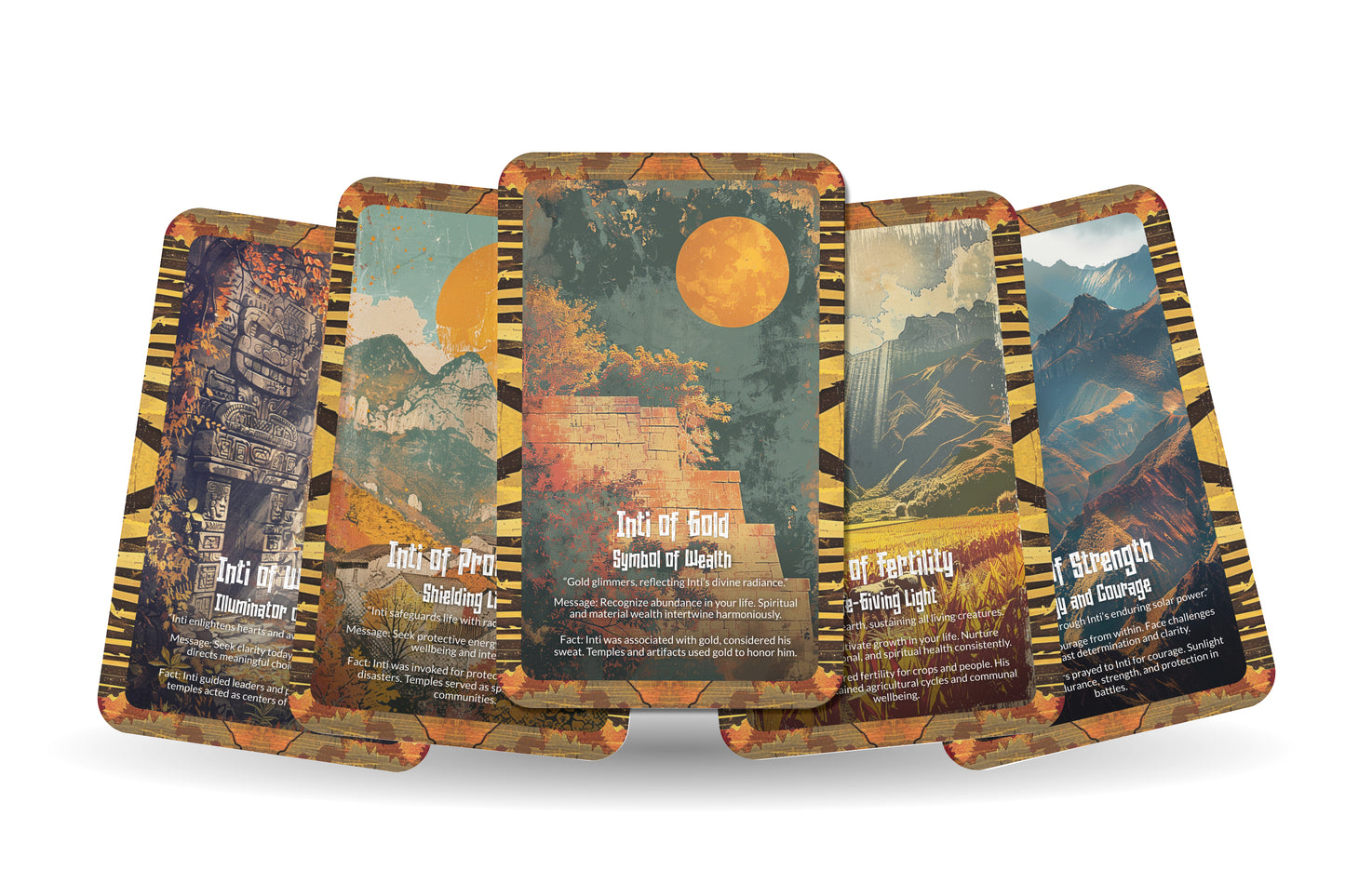 The Oracle of Inti – A Sun God Oracle Deck – 22 Oracle Cards – Bringer of Light & Life