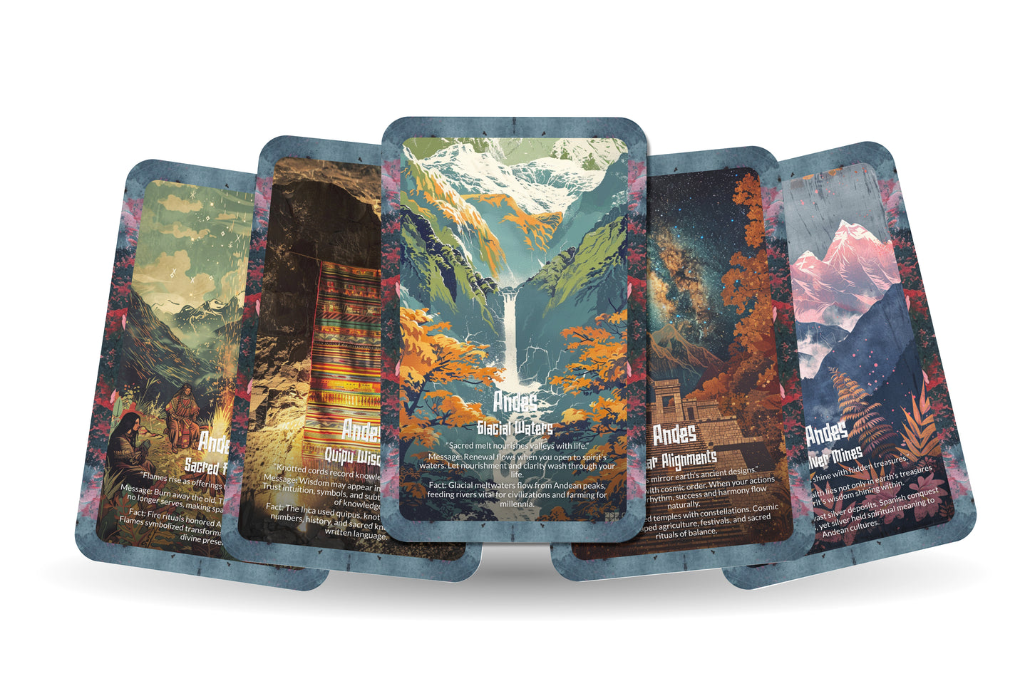 The Oracle of the Andes – A Sacred Mountain Oracle Deck – 22 Oracle Cards – Peaks of Divine Power