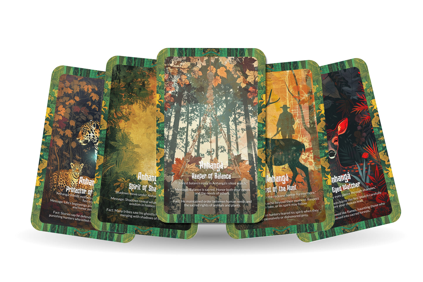 The Oracle of Anhangá – A Forest Spirit Oracle Deck – 22 Oracle Cards – Phantom Guardian of the Wild