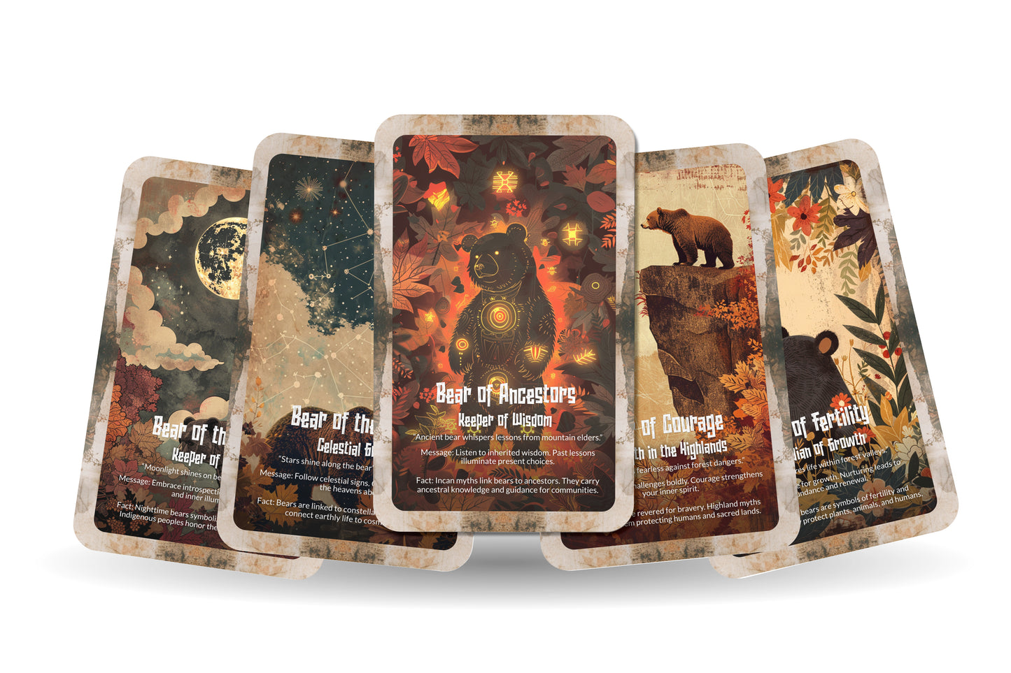 The Oracle of the Andean Bear – A Mountain Protector Oracle Deck – 22 Oracle Cards – Guardian of Sacred Highlands