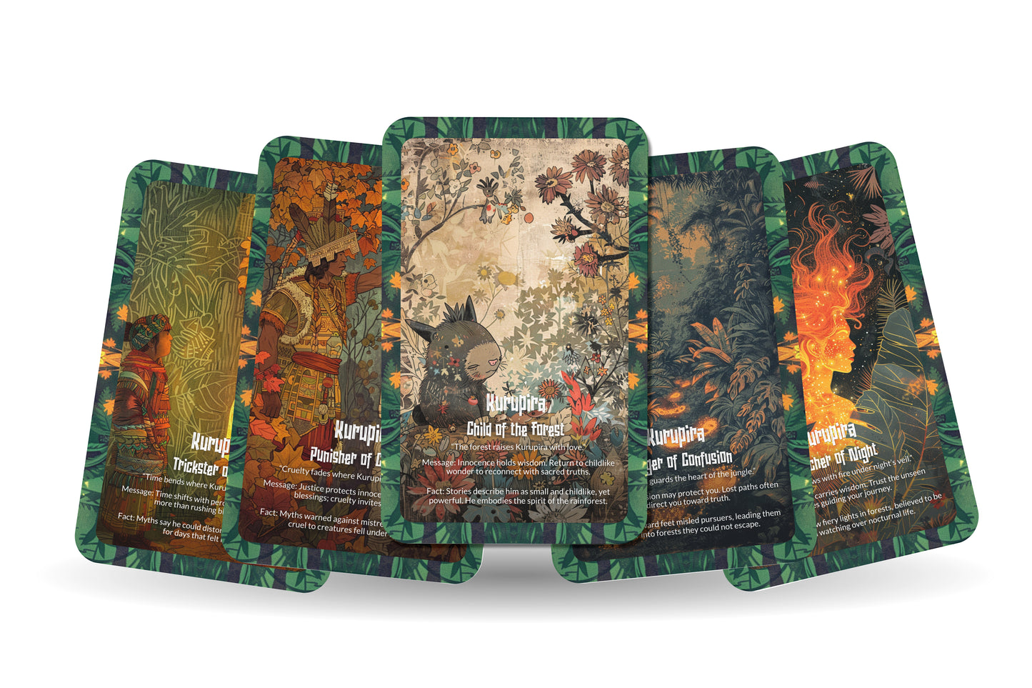 The Oracle of Kurupira – A Jungle Trickster Oracle Deck – 22 Oracle Cards – Protector of the Amazon