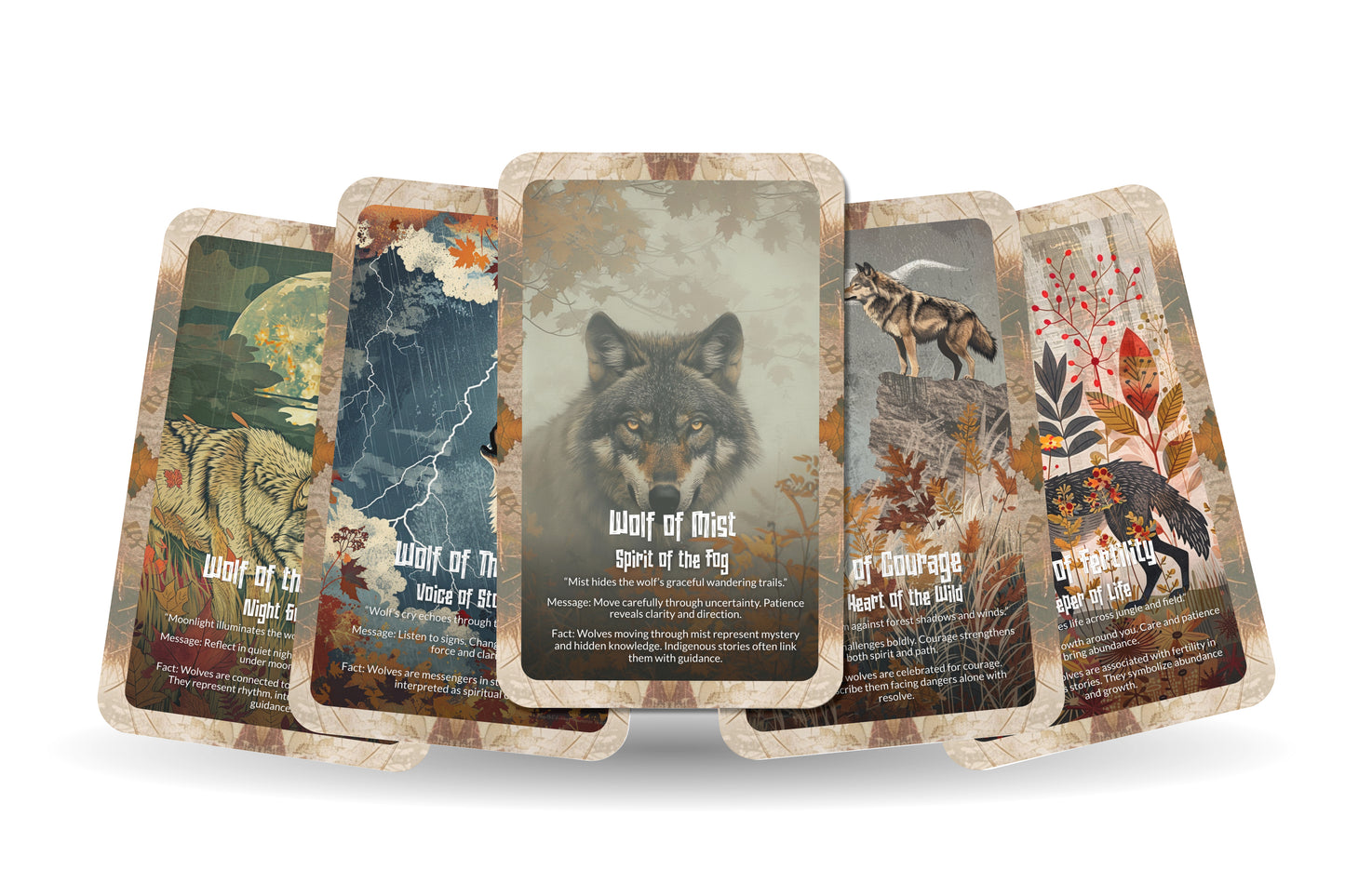 The Oracle of the Maned Wolf – A Sacred Wanderer Oracle Deck – 22 Oracle Cards – Keeper of the Grasslands
