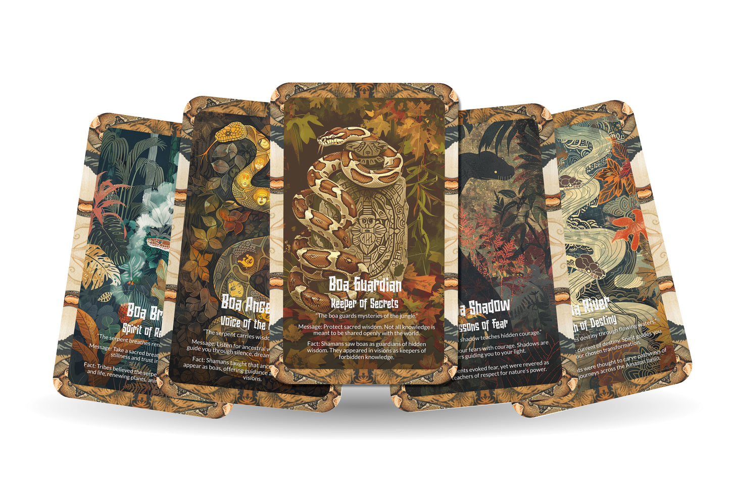 The Oracle of the Boa Serpent – A Primal Power Oracle Deck – 22 Oracle Cards – Keeper of Ancient Mysteries