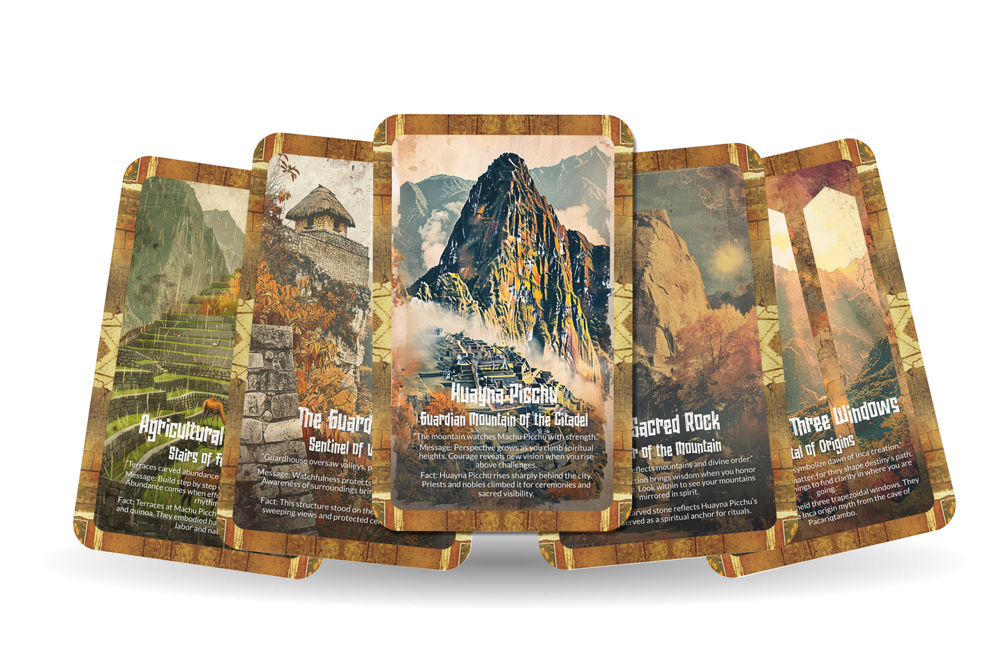 The Oracle of Machu Picchu – A Sacred Citadel Oracle Deck – 22 Oracle Cards – Wisdom of the Inca Heights