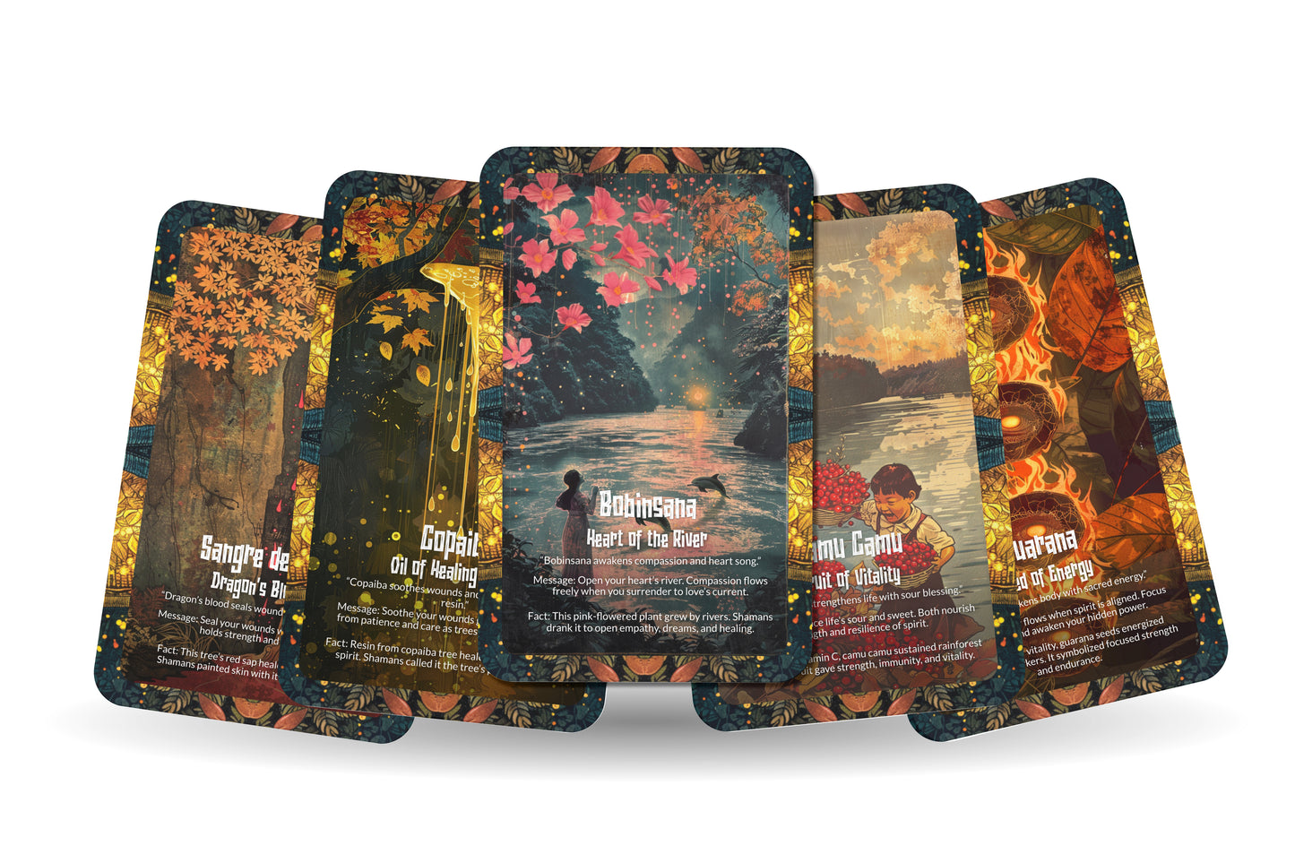 The Oracle of Amazonian Herbs – A Healing Spirit Oracle Deck – 22 Oracle Cards – Green Wisdom of the Jungle