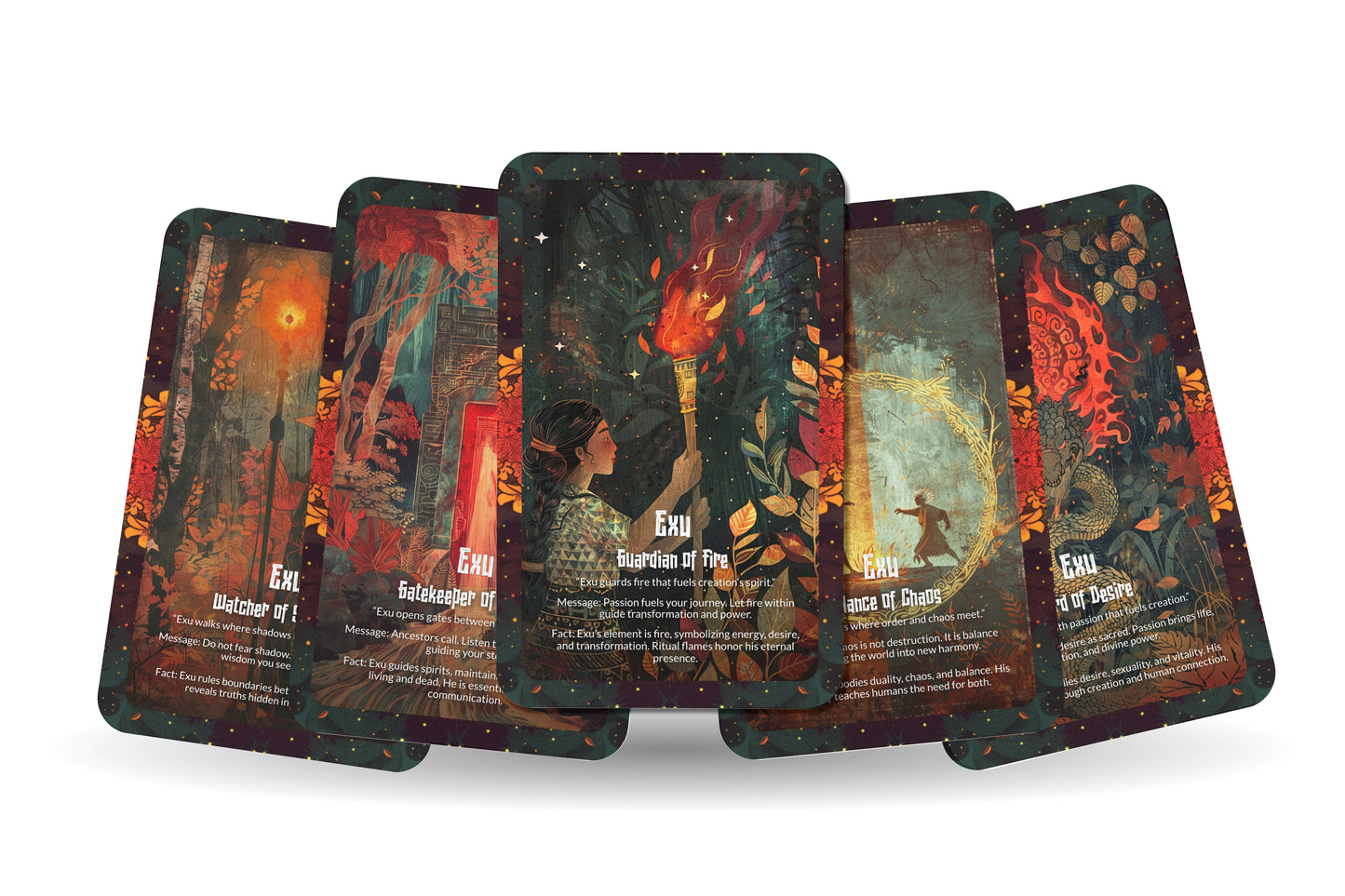 The Oracle of Exu – A Messenger God Oracle Deck – 22 Oracle Cards – Guardian of Roads & Destiny