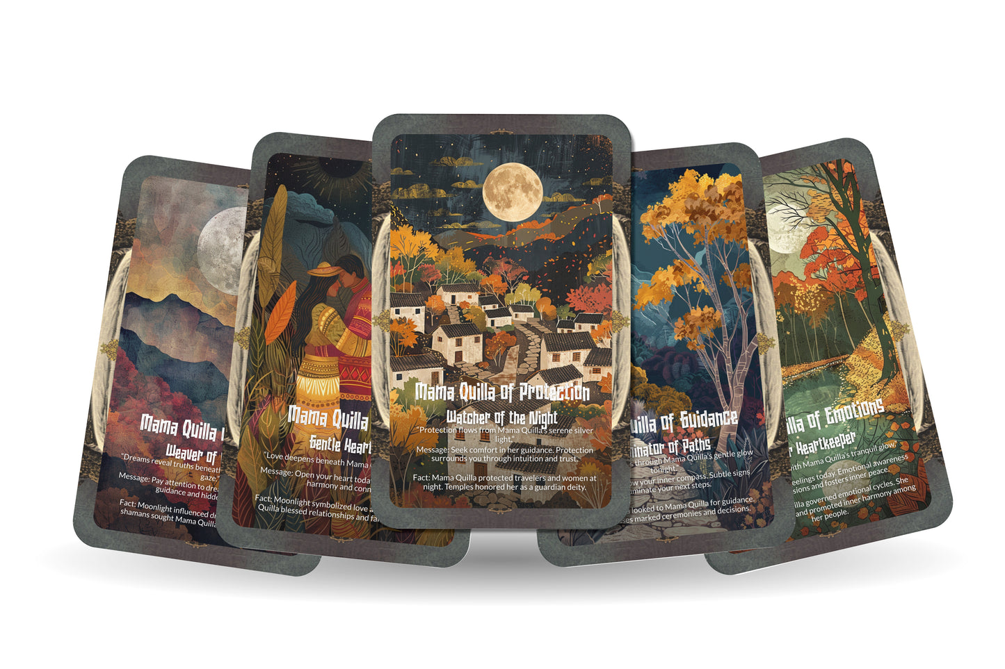 The Oracle of Mama Quilla – A Moon Goddess Oracle Deck – 22 Oracle Cards – Mother of Night & Time
