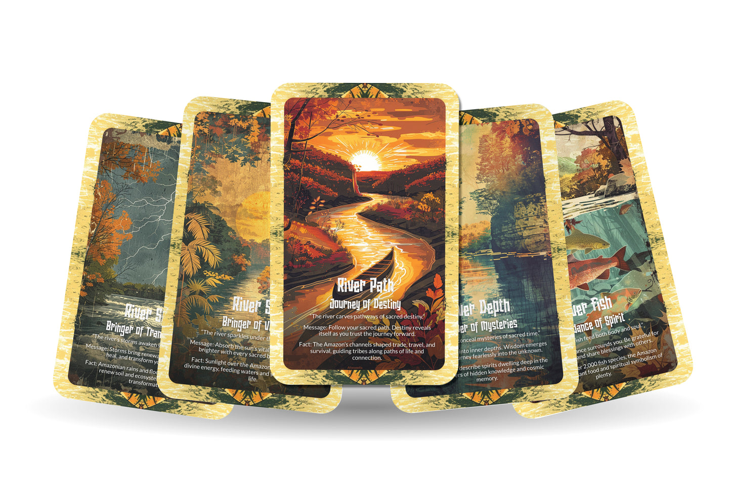 The Oracle of the Amazon River – A Flow of Life Oracle Deck – 22 Oracle Cards – Waters of Spirit & Transformation