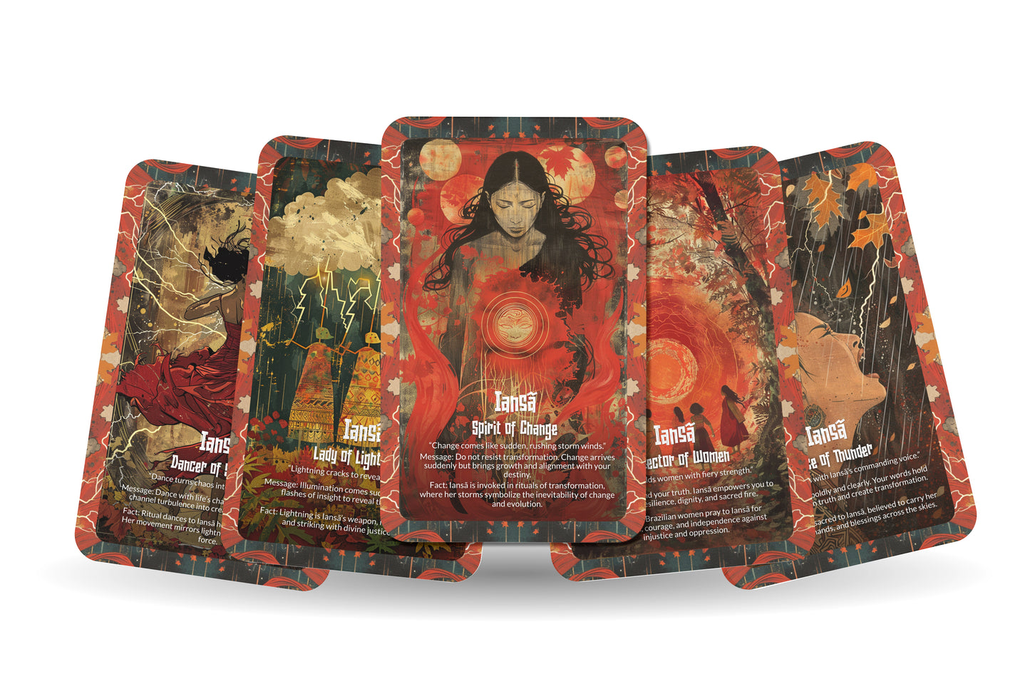 The Oracle of Iansã – A Storm Goddess Oracle Deck – 22 Oracle Cards – Mistress of Winds & Change