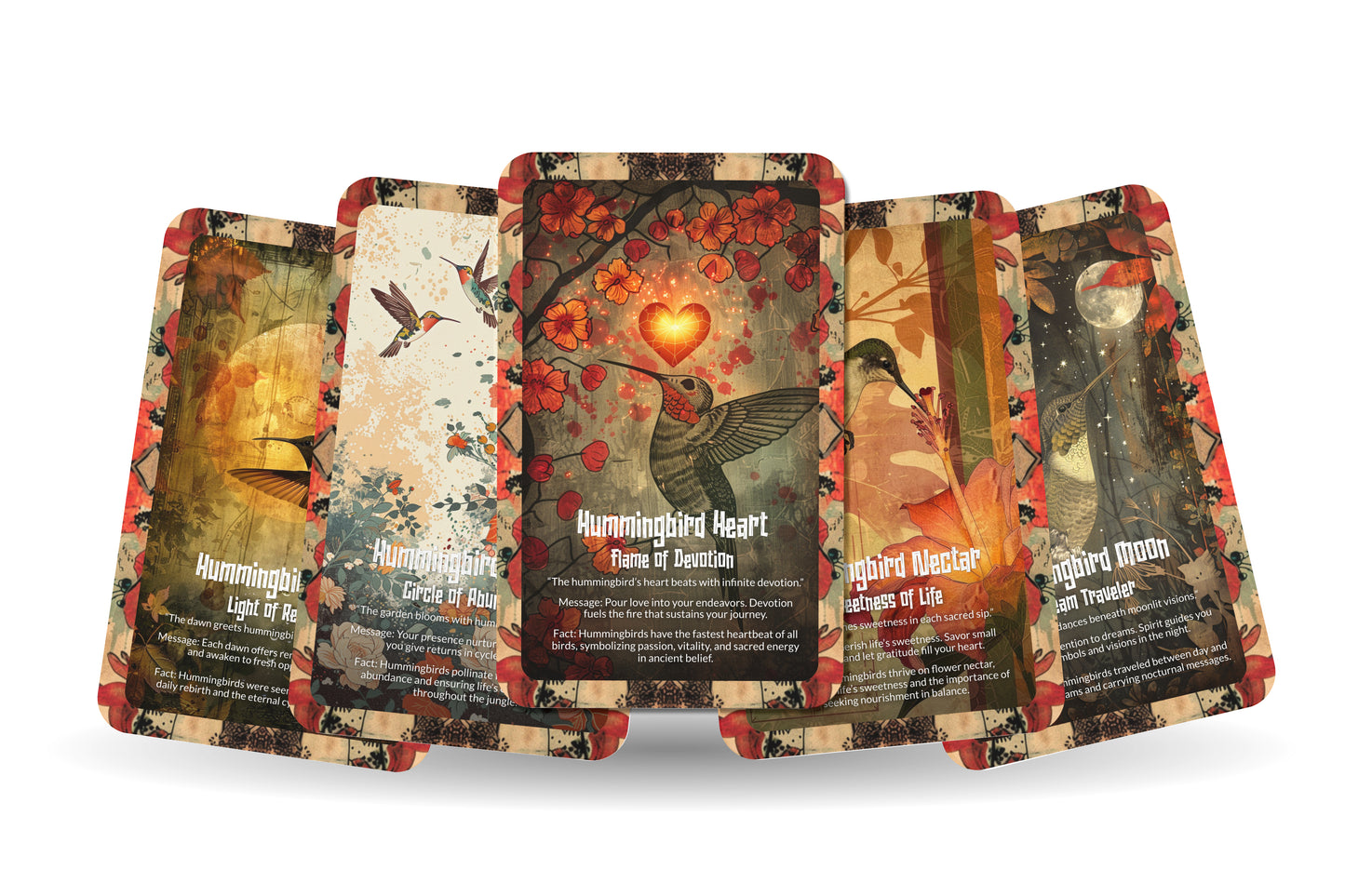 The Oracle of the Hummingbird – A Joy Oracle Deck – 22 Oracle Cards – Messengers of Sweetness & Spirit