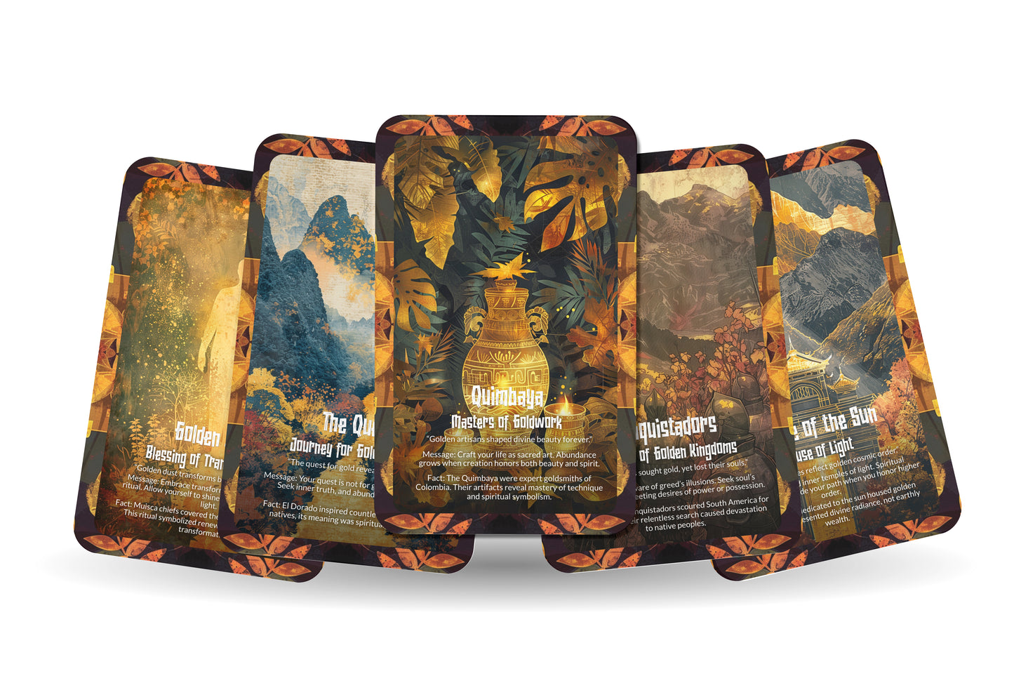 The Oracle of El Dorado – A Lost Civilization Oracle Deck – 22 Oracle Cards – Legends of Ancient Gold