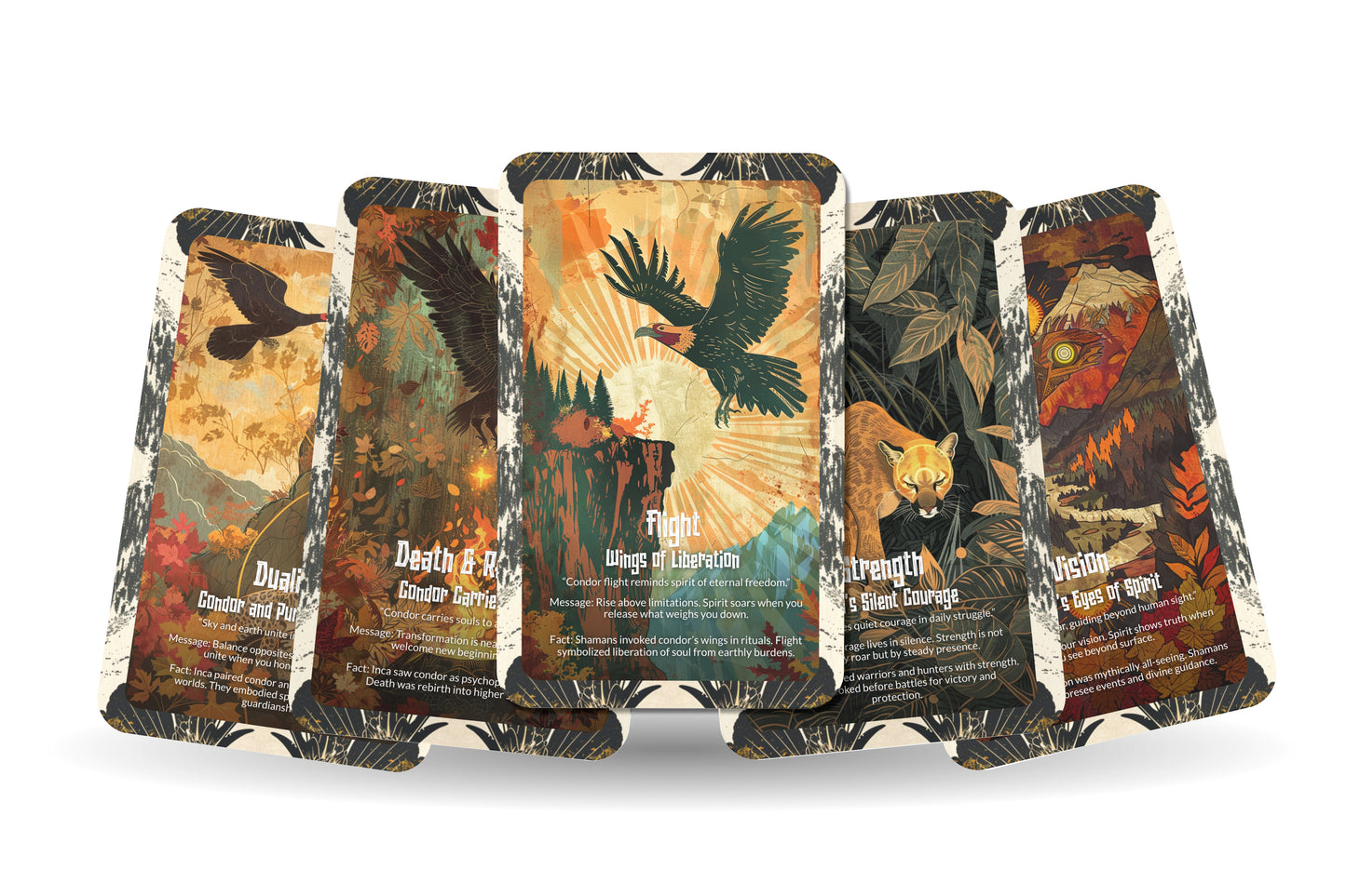 The Oracle of Condor & Puma – A Dual Spirit Oracle Deck – 22 Oracle Cards – Sky & Earth Guardians of the Andes
