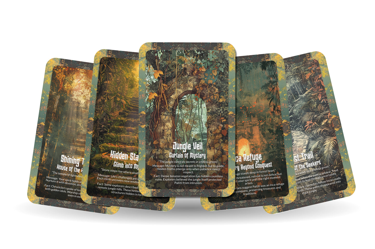 The Oracle of Paititi – A Hidden Realms Oracle Deck – 22 Oracle Cards – Mystical City of Lost Treasures