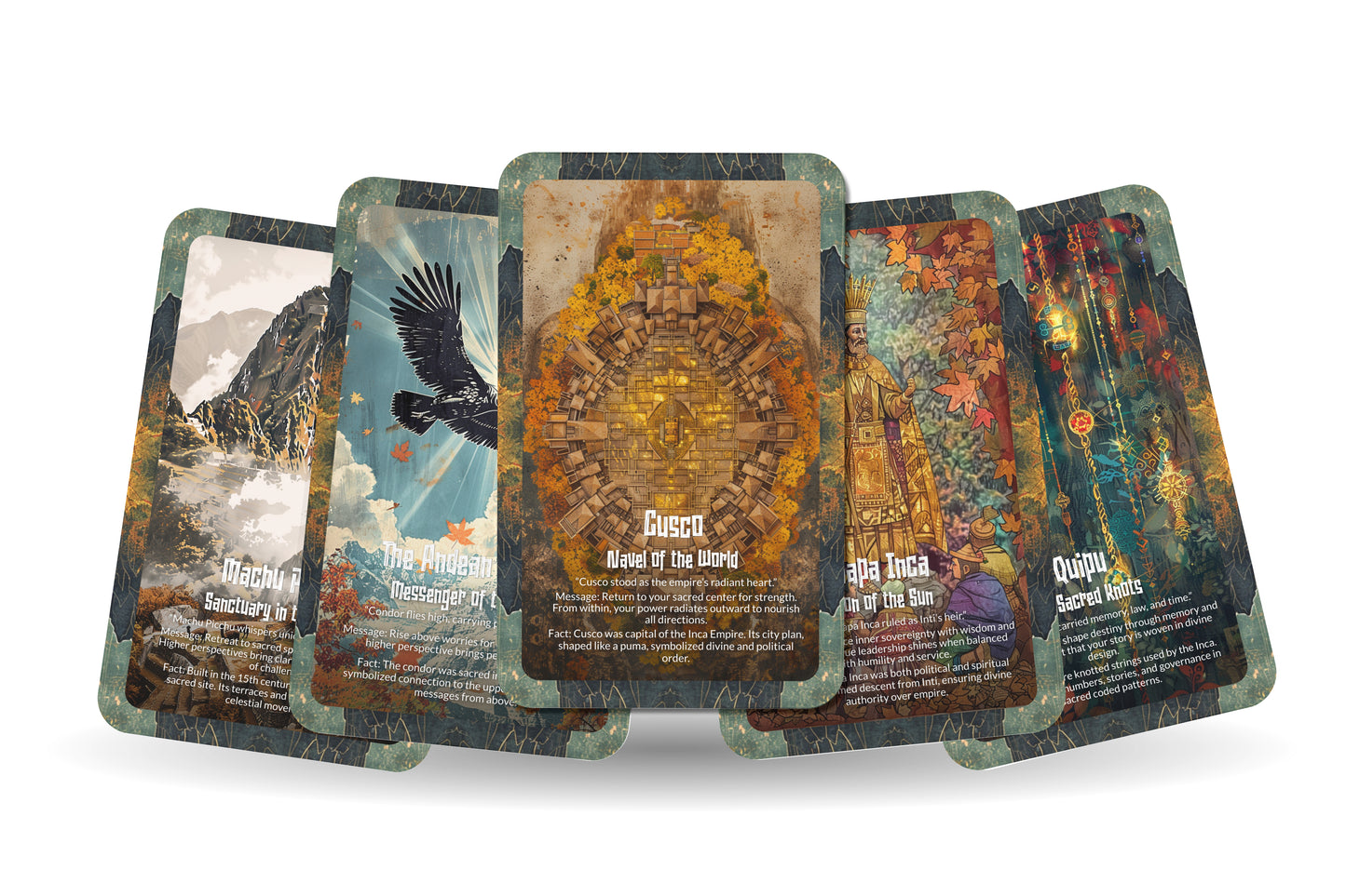 The Oracle of the Incas – An Ancestral Prophecy Oracle Deck – 22 Oracle Cards – Guardians of Cosmic Order