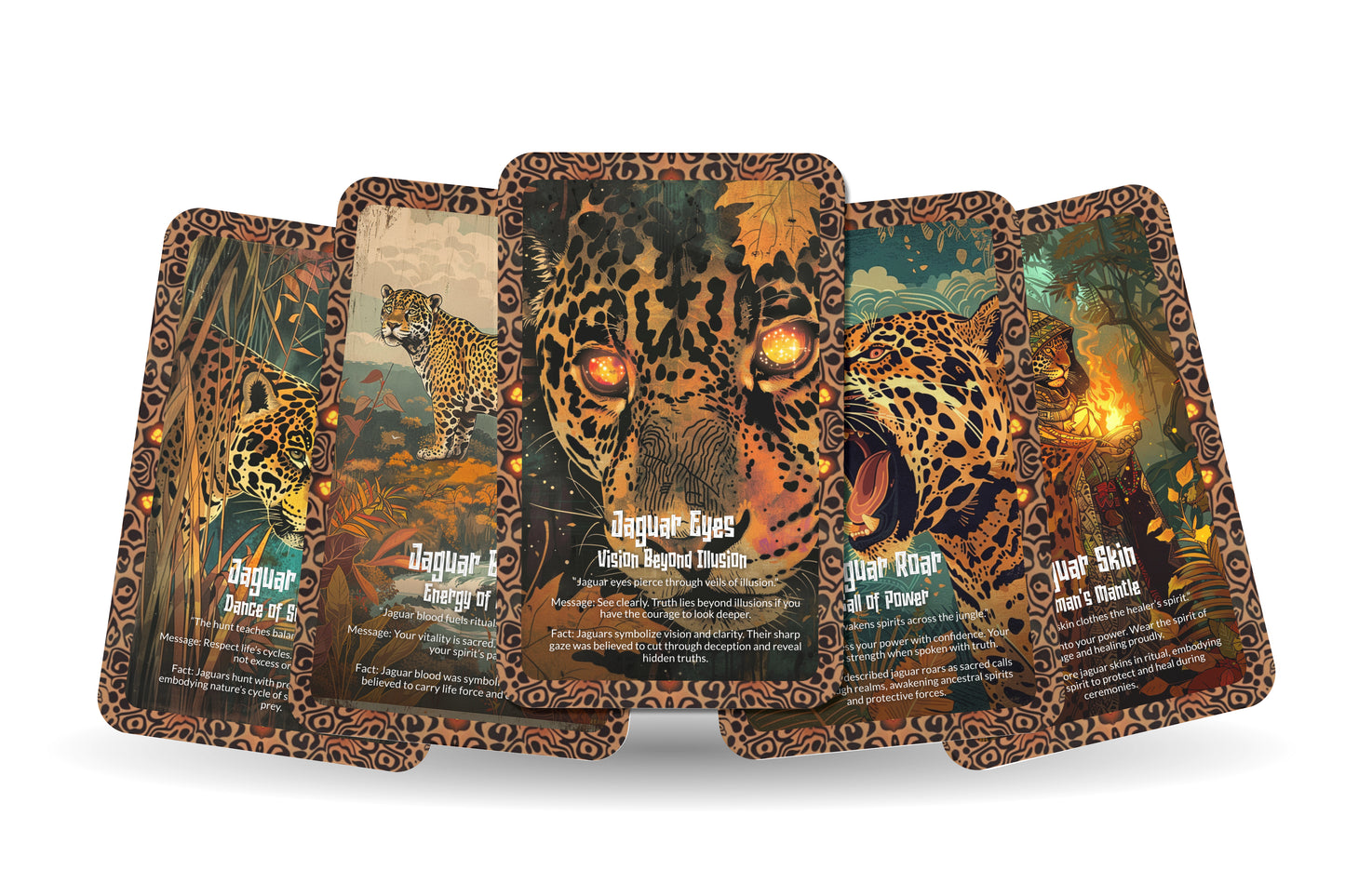 The Oracle of the Jaguar – A Night Guardian Oracle Deck – 22 Oracle Cards – Power, Protection & Sacred Hunt