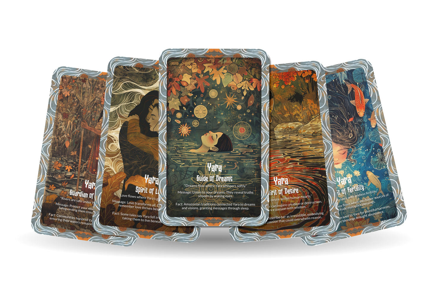 The Oracle of Yara – A River Goddess Oracle Deck – 22 Oracle Cards – Enchantress of Waters & Songs