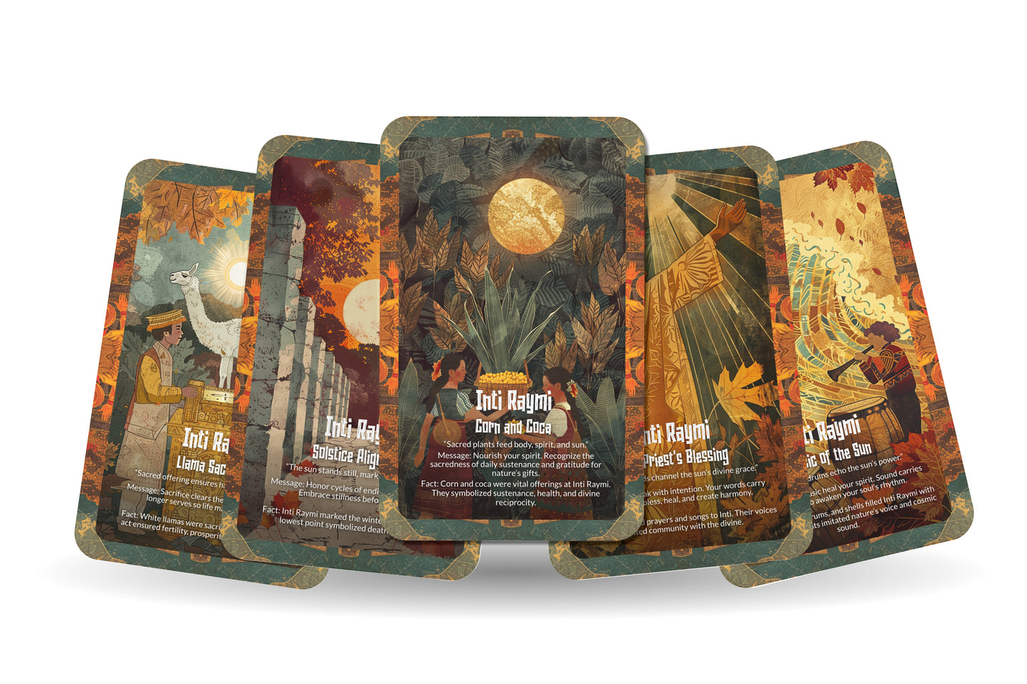 The Oracle of the Sun Festival – A Solar Celebration Oracle Deck – 22 Oracle Cards – Power of Light & Renewal