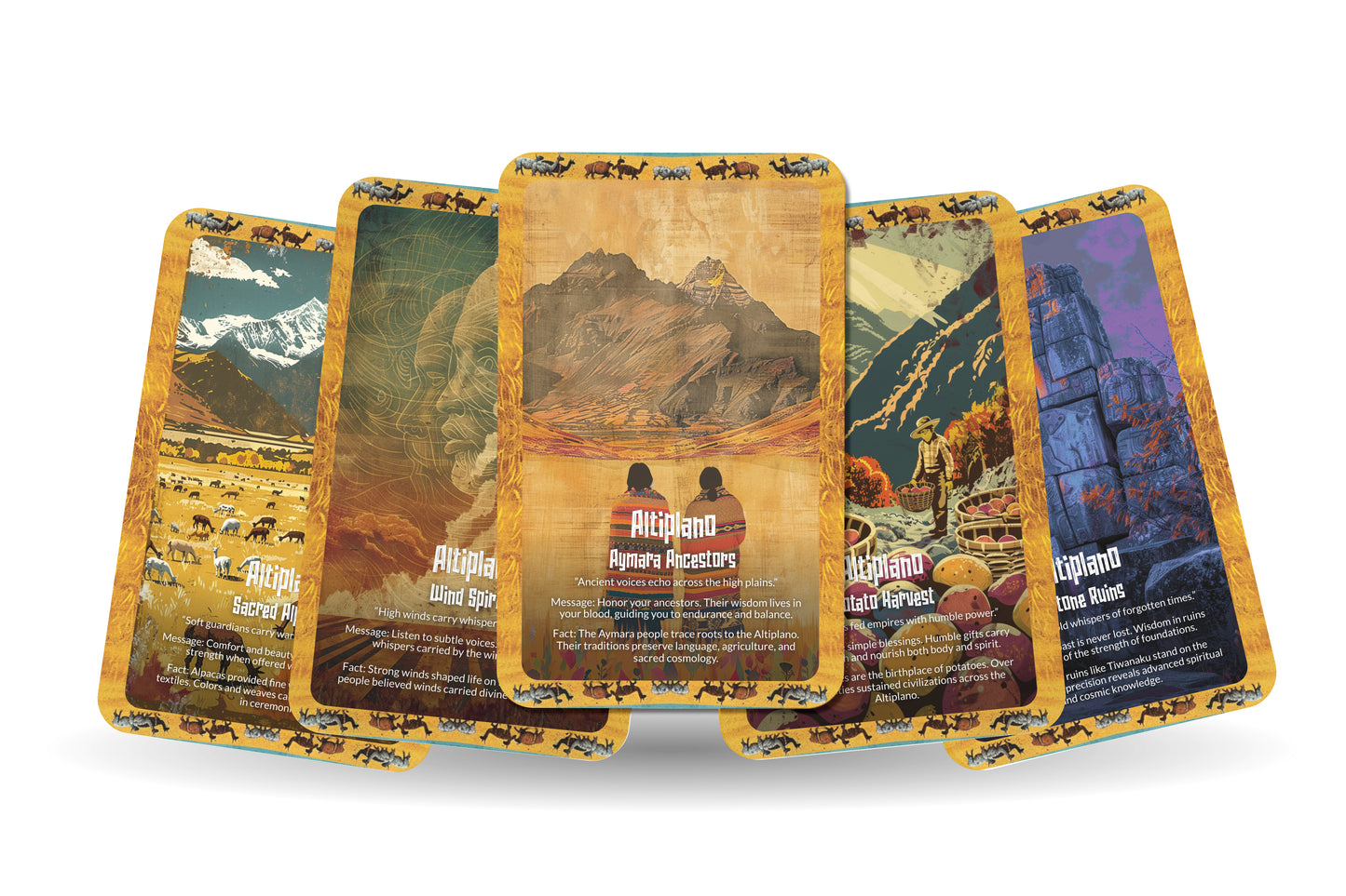 The Oracle of the Altiplano – A High Plains Oracle Deck – 22 Oracle Cards – Spirit of the Andean Plateau