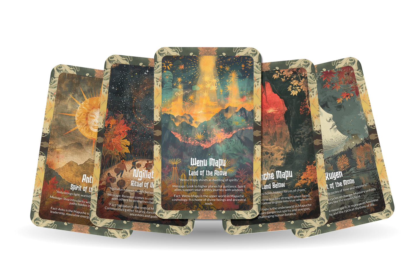 The Oracle of the Mapuche – A People of the Land Oracle Deck – 22 Oracle Cards – Keepers of Sacred Earth