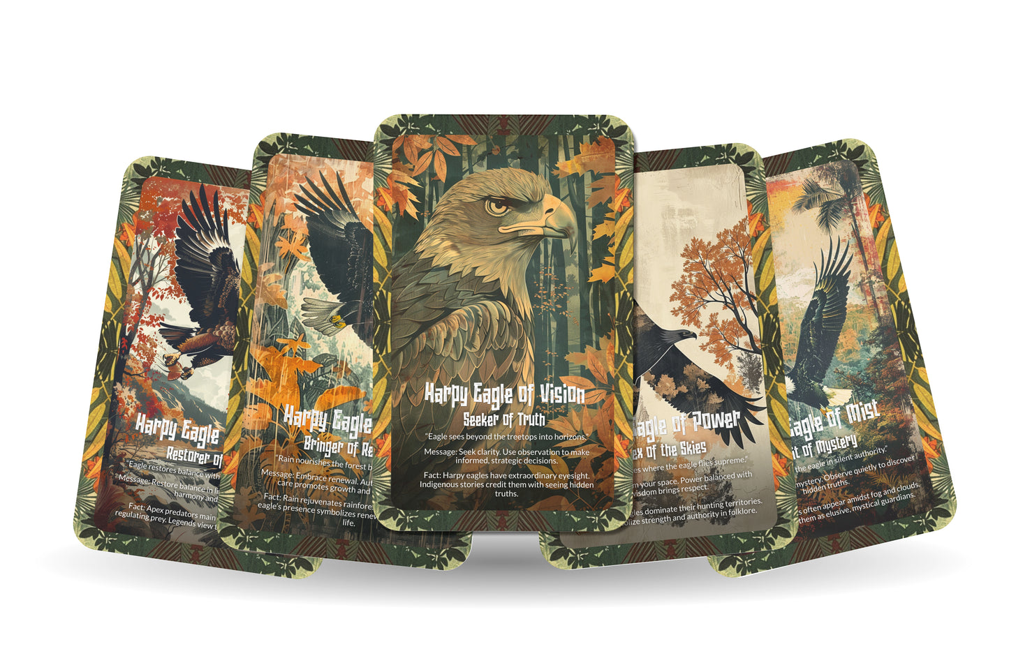 The Oracle of the Harpy Eagle – A Sky Ruler Oracle Deck – 22 Oracle Cards – Hunter of Vision & Majesty