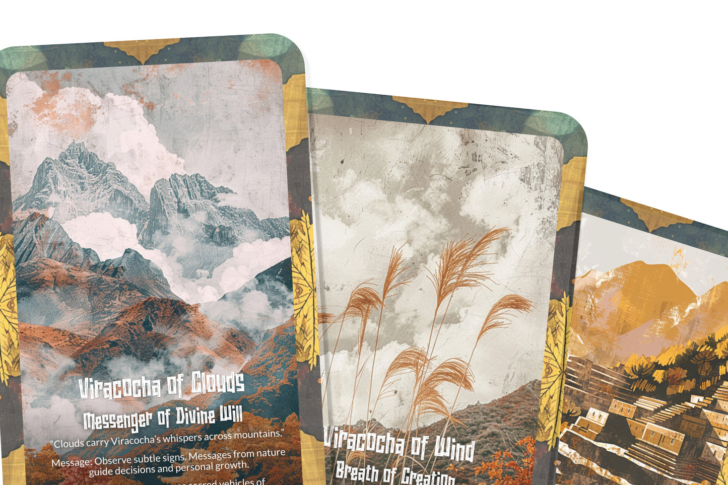 The Oracle of Viracocha – A Creator God Oracle Deck – 22 Oracle Cards – Maker of Earth & Sky