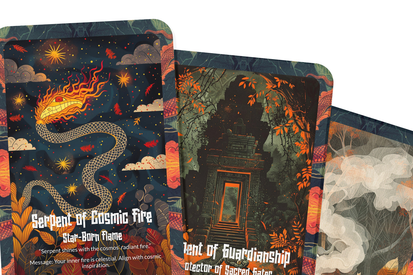 The Oracle of Fire Serpents – A Primal Energy Oracle Deck – 22 Oracle Cards – Flames of Transformation & Renewal