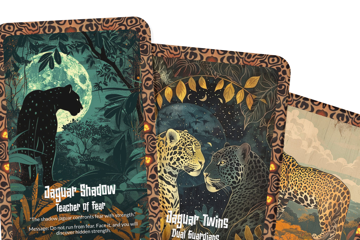 The Oracle of the Jaguar – A Night Guardian Oracle Deck – 22 Oracle Cards – Power, Protection & Sacred Hunt