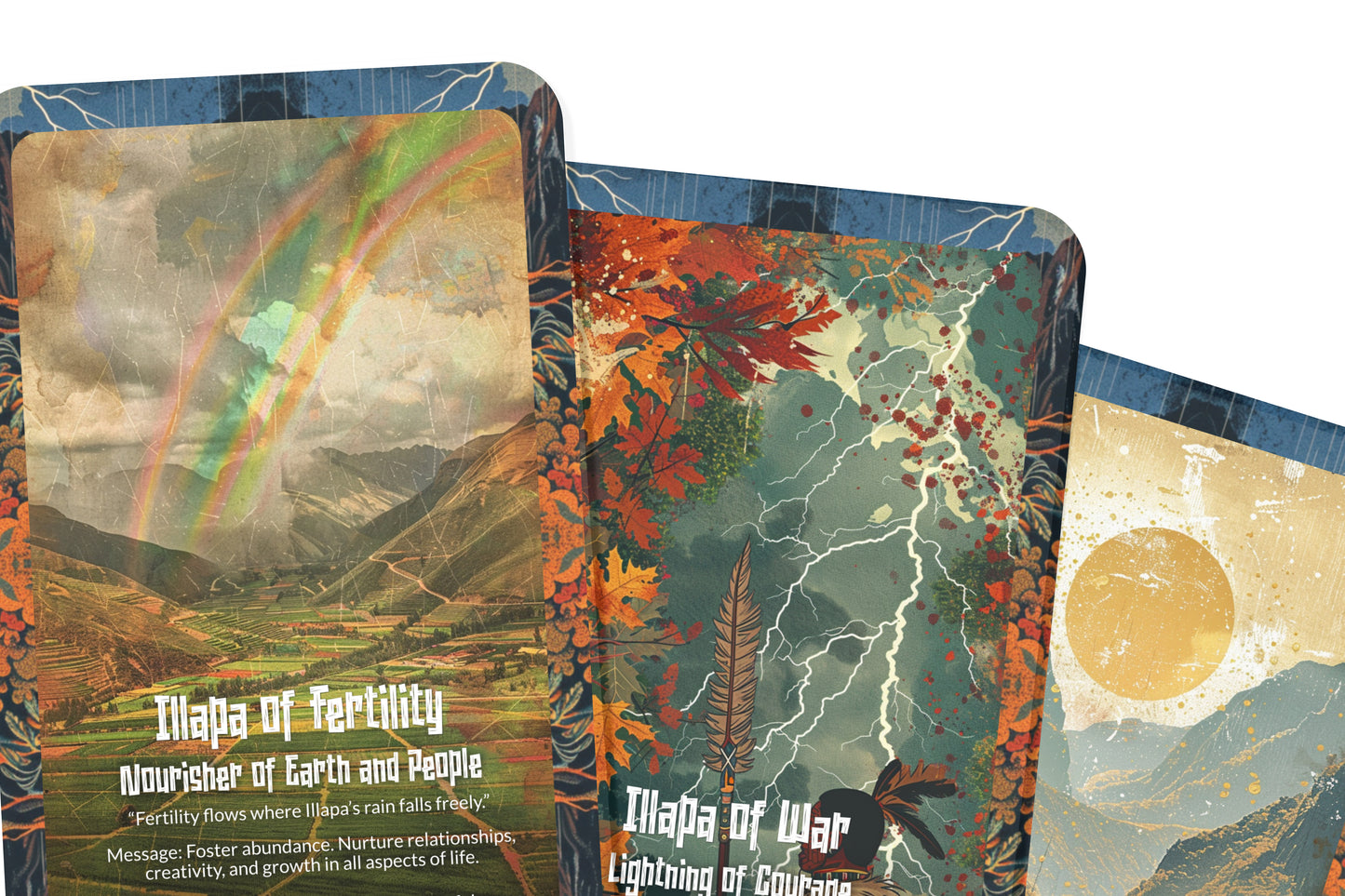 The Oracle of Illapa – A Thunder God Oracle Deck – 22 Oracle Cards – Lord of Rain & Lightning