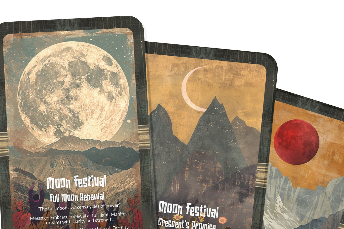 The Oracle of the Moon Festival – A Lunar Celebration Oracle Deck – 22 Oracle Cards – Spirit of Night Rituals