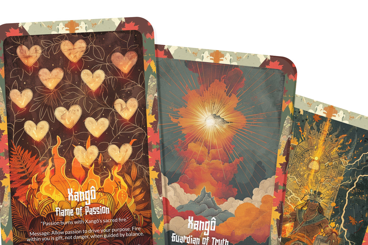 The Oracle of Xangô – A Justice God Oracle Deck – 22 Oracle Cards – Wielder of Thunder & Balance