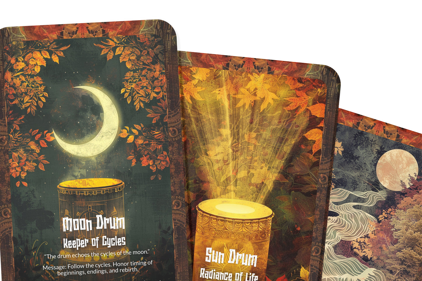The Oracle of the Shaman’s Drum – A Ritual Rhythm Oracle Deck – 22 Oracle Cards – Heartbeat of Spirit & Ceremony