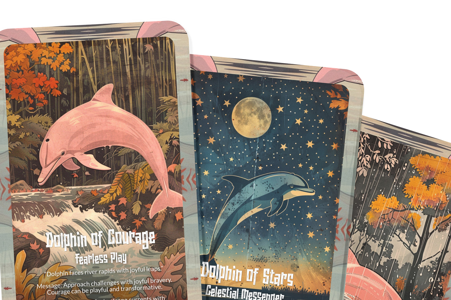 The Oracle of the Pink Dolphin – A River Spirit Oracle Deck – 22 Oracle Cards – Enchanter of Amazonian Waters