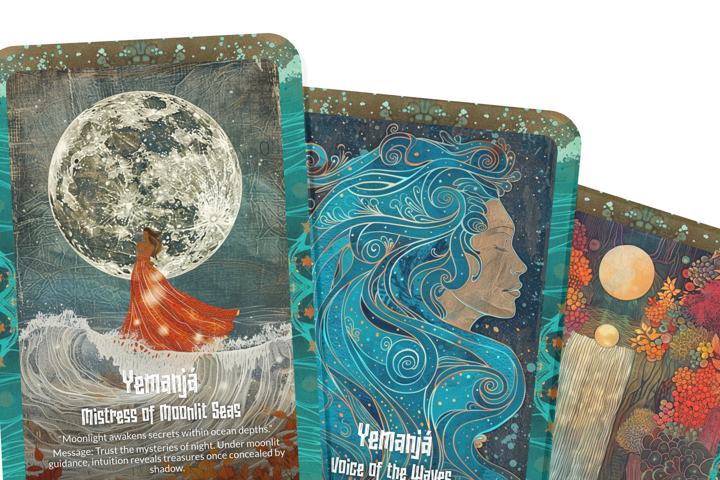 The Oracle of Yemanjá – An Ocean Goddess Oracle Deck – 22 Oracle Cards – Mother of Waters & Fertility