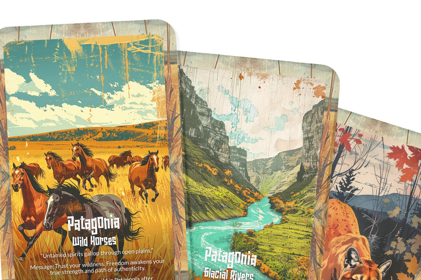 The Oracle of Patagonia – A Wilderness Oracle Deck – 22 Oracle Cards – Lands of Ice, Wind & Fire