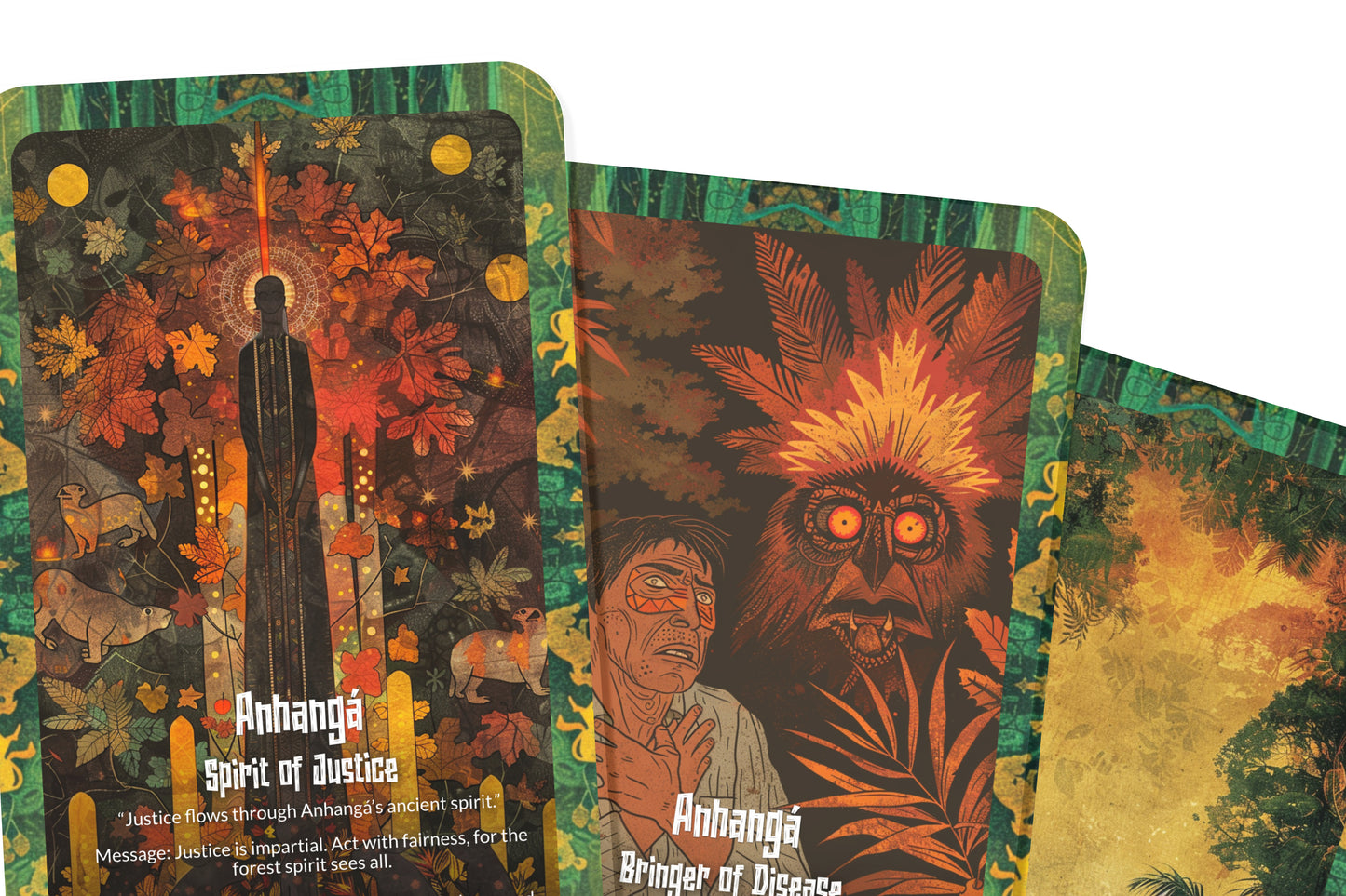 The Oracle of Anhangá – A Forest Spirit Oracle Deck – 22 Oracle Cards – Phantom Guardian of the Wild