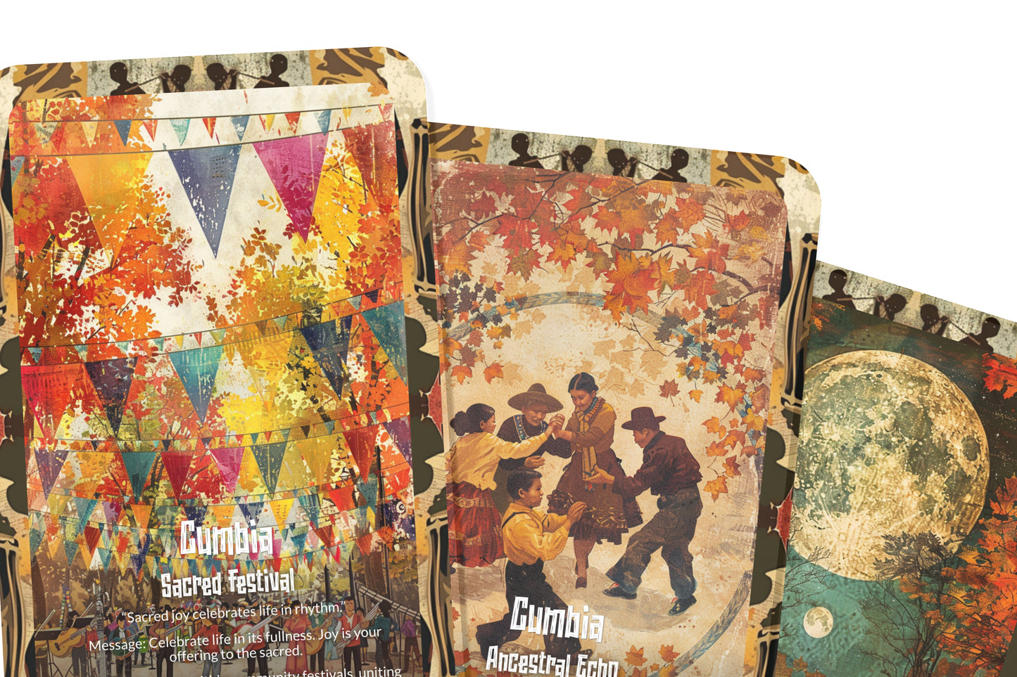 The Oracle of Cumbia – A Dance of Spirit Oracle Deck – 22 Oracle Cards – Music of the People’s Soul