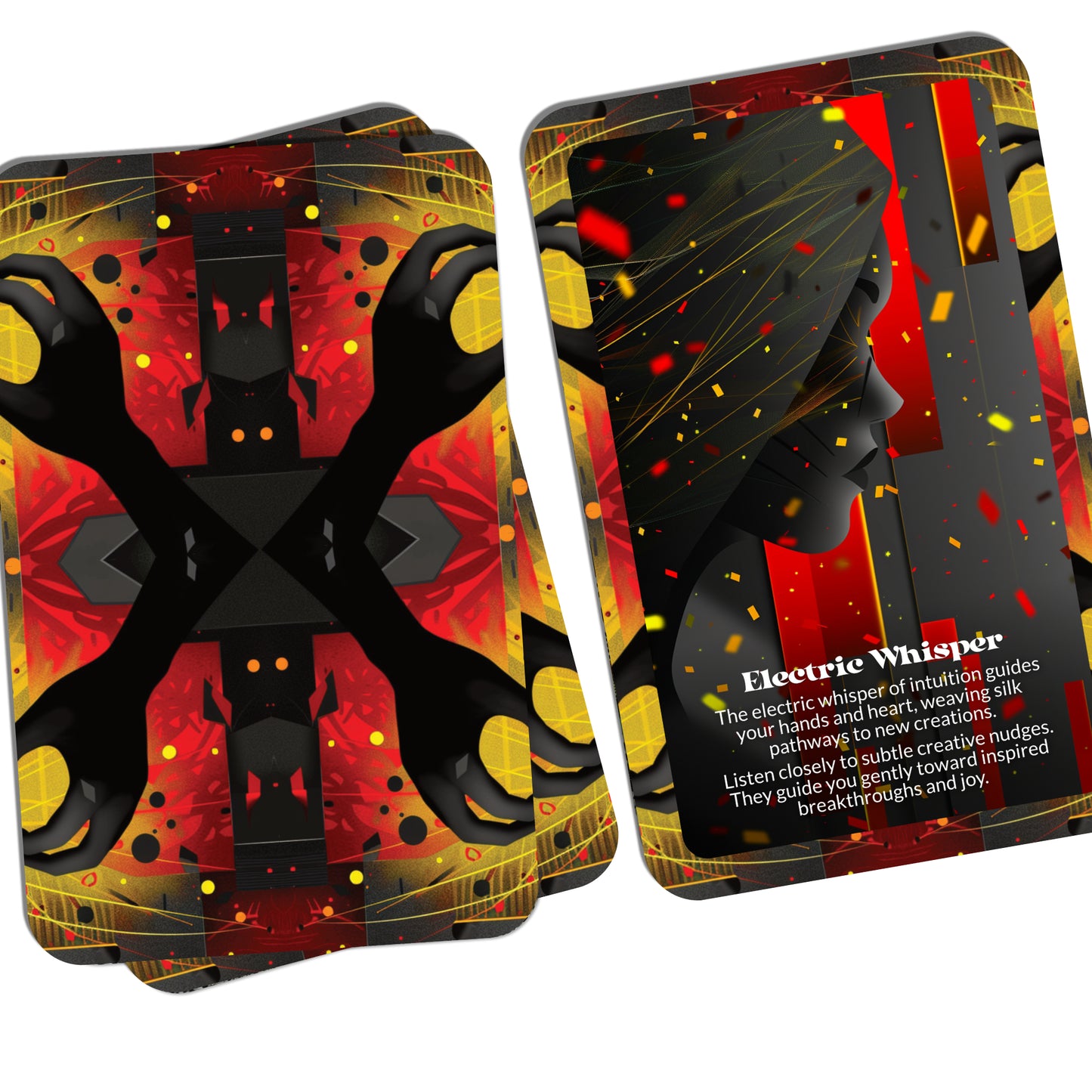 Electric Silk – A Creative Flow Oracle Deck – 22 Oracle Cards – Soft Power in Charged Motion
