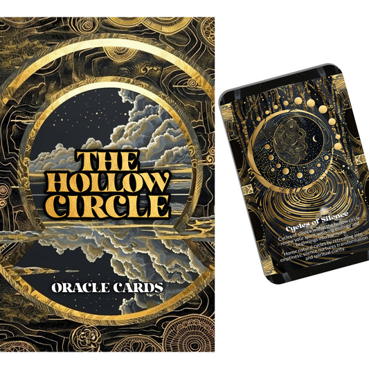 The Hollow Circle – A Ritual Emptiness Oracle Deck – 22 Oracle Cards – Sacred Space Within the Void