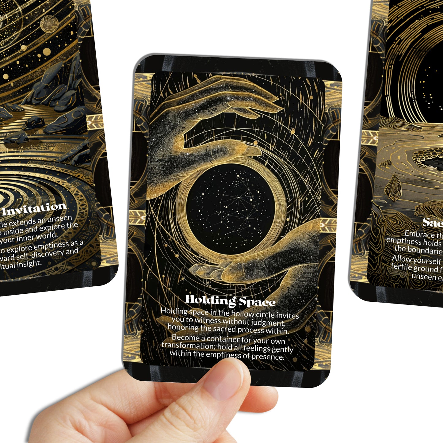 The Hollow Circle – A Ritual Emptiness Oracle Deck – 22 Oracle Cards – Sacred Space Within the Void