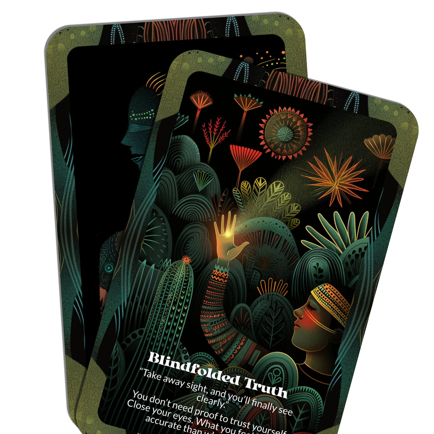 Eyes Closed, Heart Open – An Intuitive Awakening Oracle Deck – 22 Oracle Cards – Trust the Inner Vision